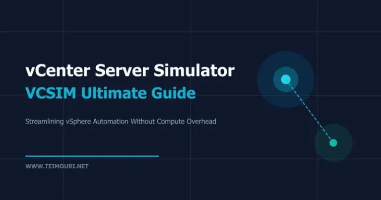 vCenter Server Simulator VCSIM guide featured banner